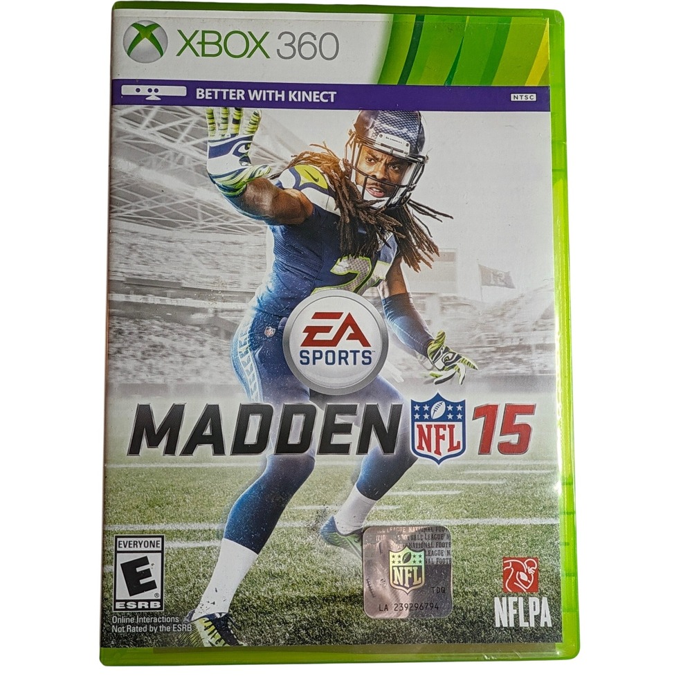 Madden NFL 15 EA Sports Xbox 360 Richard Sherman Cover Complete CIB